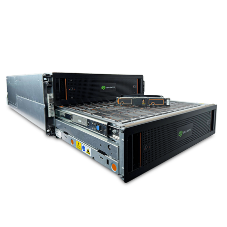 Seagate Exos E 5U84 SAS Disk Shelf | 84-Bay 5U Data Center JBOD Enclosure (Refurbished) with Enterprise SAS Hard Drives