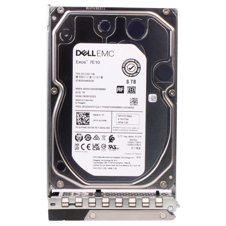 Dell G14 J7W80 8TB 7.2K RPM SATA 6Gb/s 512e 256MB 3.5in Refurbished HDD