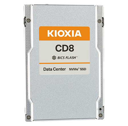 Kioxia CD8-R KCD8XRUG7T68 SDF1E83GEB02T 7.68TB 1 DWPD PCIe Gen 4.0 x4 16GB/s Read Intensive 3D TLC NVMe 1.4 2.5in Solid State Drive