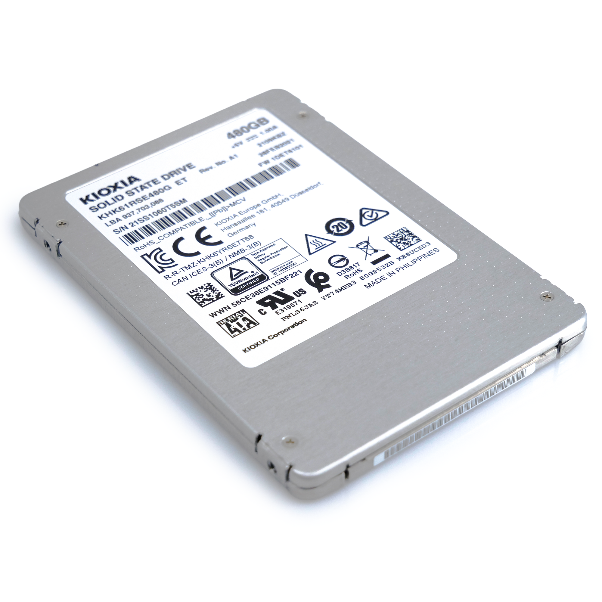 Kioxia HK6 KHK61RSE480G 480GB SATA 6Gb/s 2.5" Read Intensive Solid State Drive