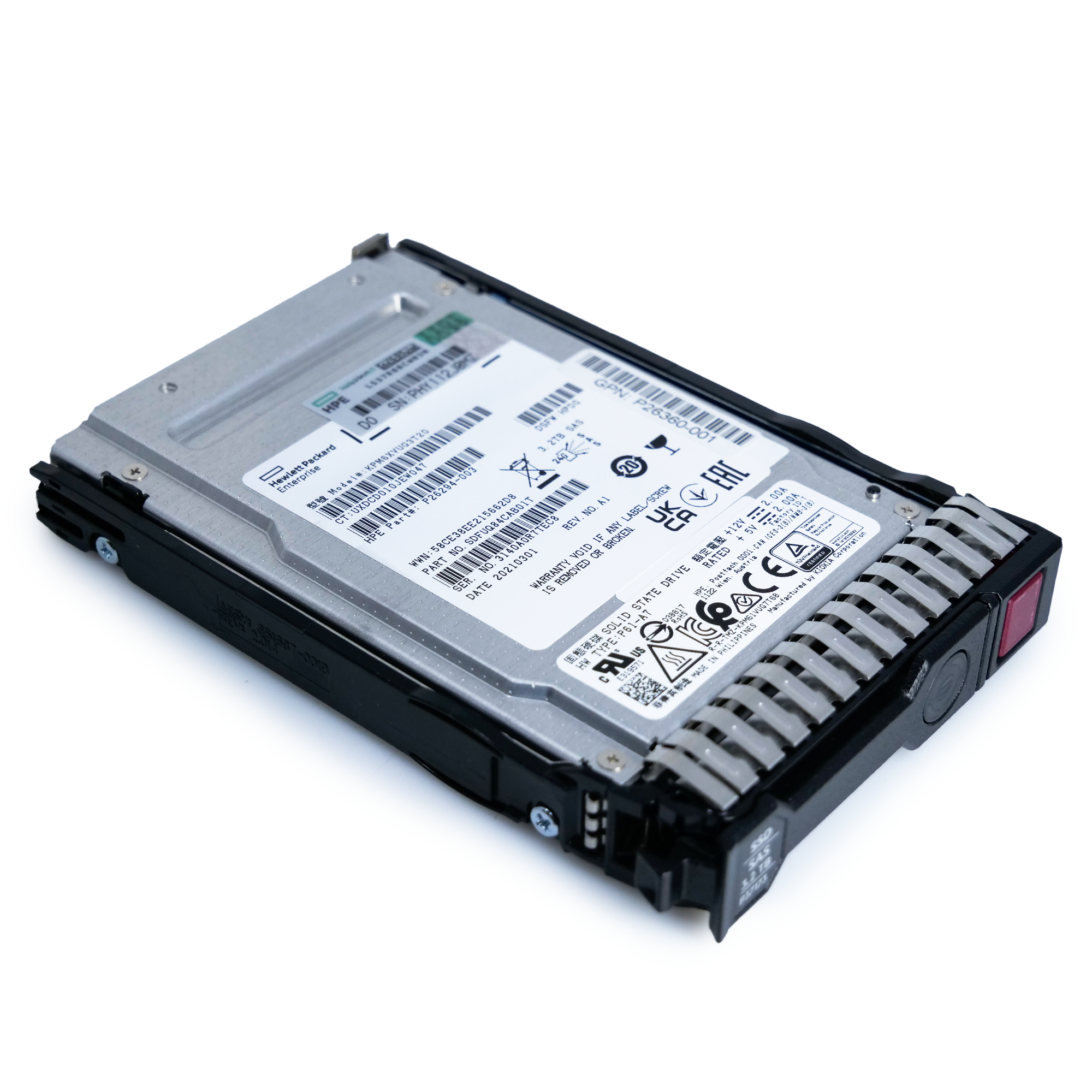 HP Generation 10 P26360-001 3.2TB 3 DWPD SAS-4 24Gb/s TLC 2.5in Enterprise Solid State Drive