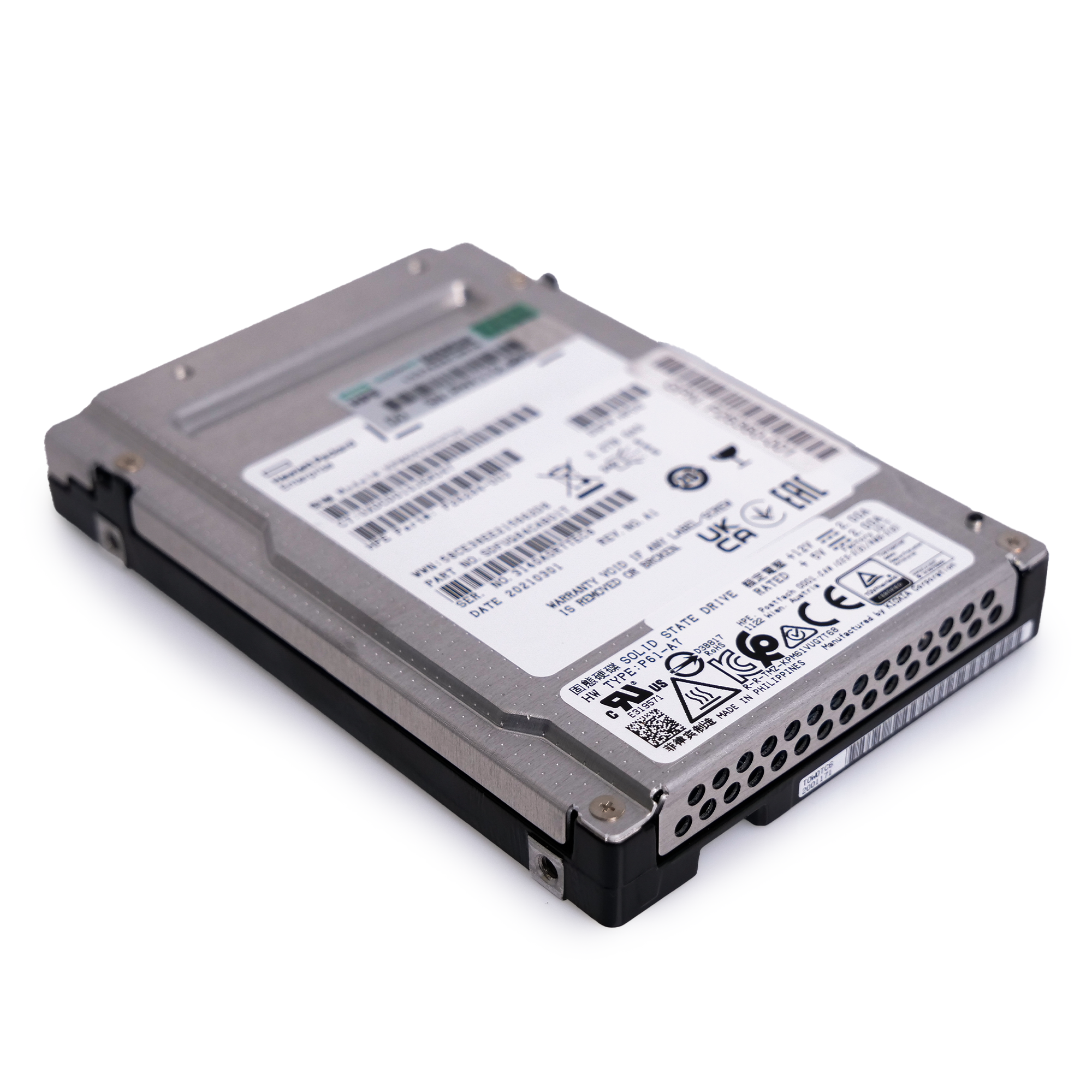 HP/Kioxia PM6-V KPM6XVUG3T20 3.2TB 3 DWPD SAS-4 24Gb/s TLC 2.5in Enterprise Solid State Drive