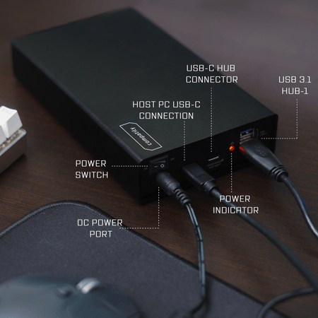 Compatily LV22 USB-C 10Gbps External HDD and HUB