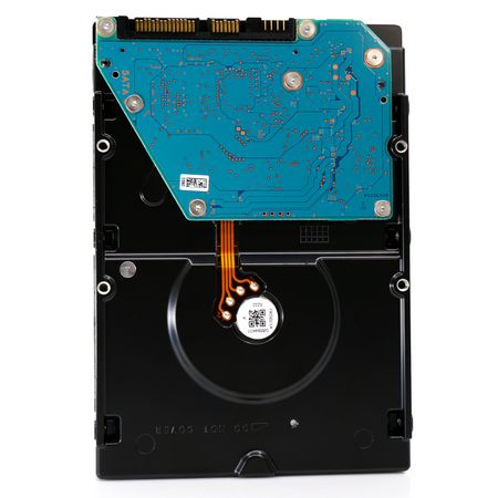Toshiba MD03 MD03ACA300R 3TB 7.2K RPM SATA 6Gb/s Desktop 3.5in Recertified Hard Drive - Rear View