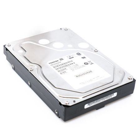 Toshiba MD03 MD03ACA300R 3TB 7.2K RPM SATA 6Gb/s Desktop 3.5in Recertified Hard Drive - Flat View