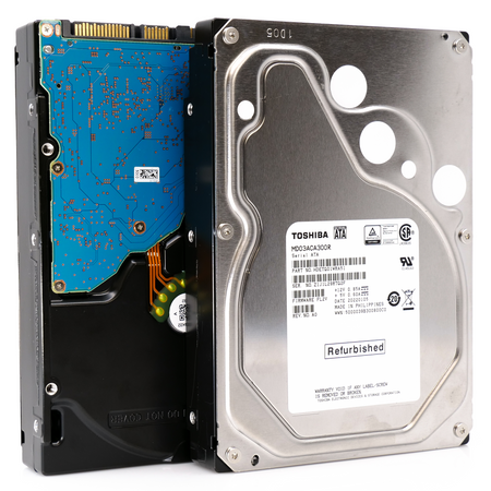 Toshiba MD03 MD03ACA300R 3TB 7.2K RPM SATA 6Gb/s Desktop 3.5in Recertified Hard Drive