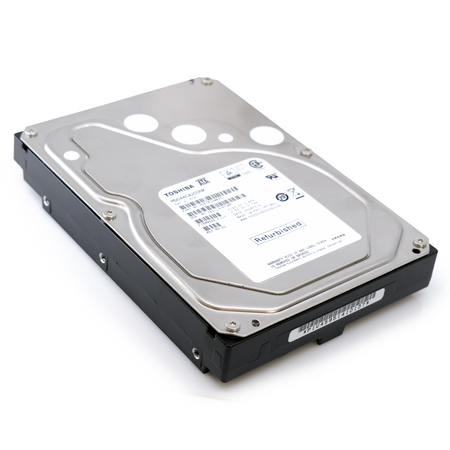 Toshiba MD04 MD04ACA200NR 2TB 7.2K RPM SATA 6Gb/s Desktop 3.5in Recertified Hard Drive front flat