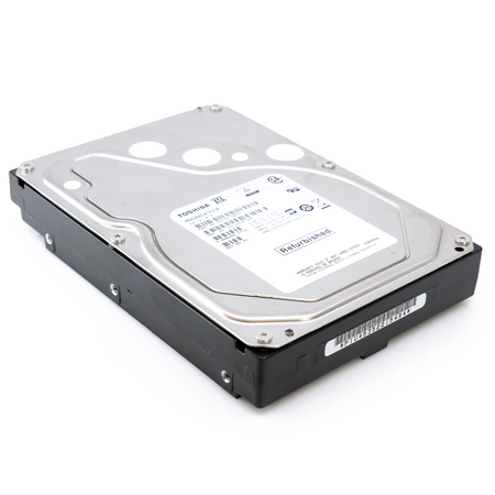 Toshiba MD04 MD04ACA300R 3TB 7.2K RPM SATA 6Gb/s Desktop 3.5in Recertified Hard Drive - Flat View