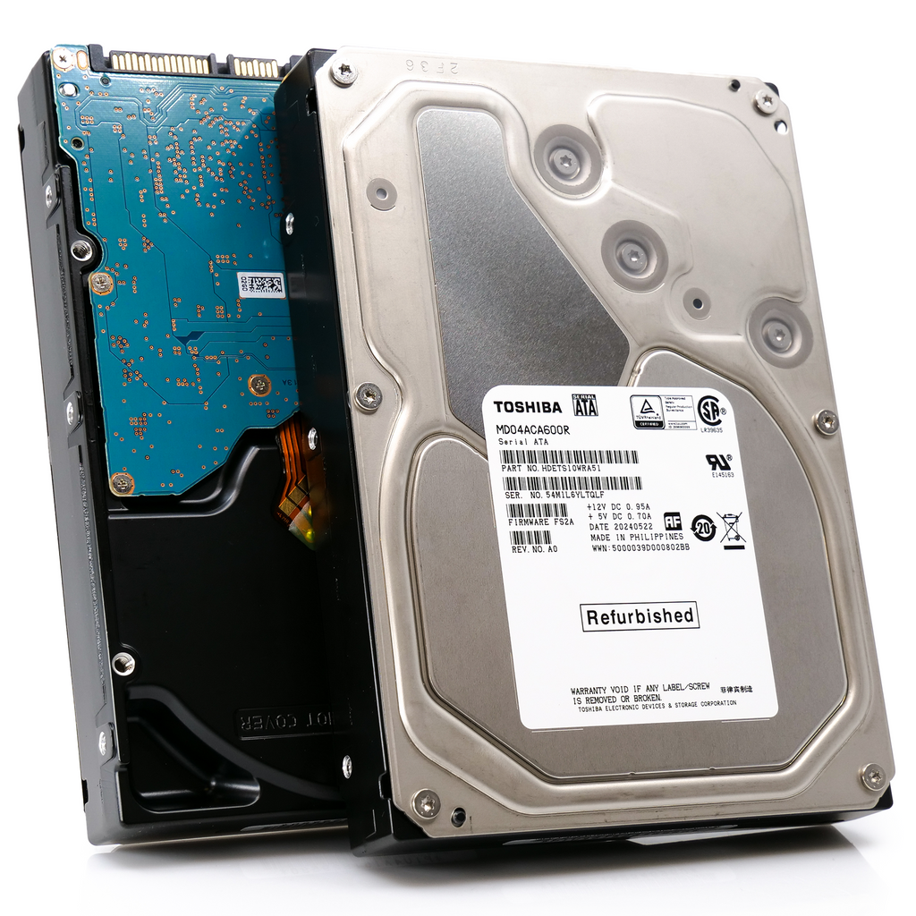 Toshiba MD04 MD04ACA600R 6TB 7.2K RPM SATA 6Gb/s Desktop 3.5in Recertified  Hard Drive