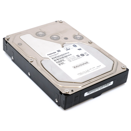 Toshiba MD05 MD05ACA600R 6TB 7.2K RPM SATA 6Gb/s Desktop 3.5in Recertified Hard Drive - Flat View