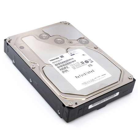 Toshiba MD06 MD06ACA600R 6TB 7.2K RPM SATA 6Gb/s Desktop 3.5in Recertified Hard Drive flat