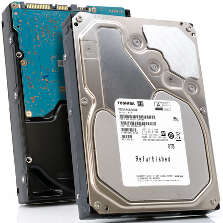 Toshiba MD06 MD06ACA800R 8TB 7.2K RPM SATA 6Gb/s Desktop 3.5in Recertified Hard Drive