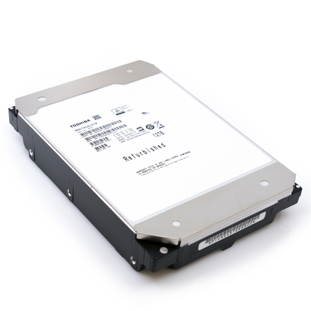 Toshiba MD07 MD07ACA12TR 12TB 7.2K RPM SATA 6Gb/s 512e Desktop 3.5in Recertified Hard Drive - Flat View