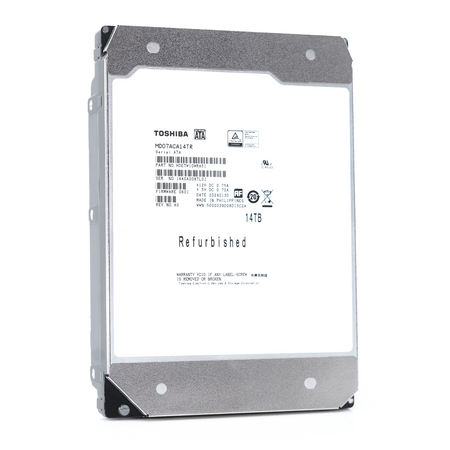 Toshiba MD07ACA MD07ACA14TR 14TB 7.2K RPM SATA 6Gb/s 512e Desktop 3.5in Recertified Hard Drive