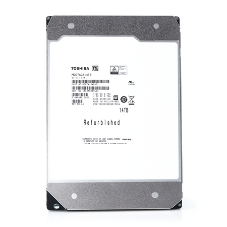 Toshiba MD07ACA MD07ACA14TR 14TB 7.2K RPM SATA 6Gb/s 512e Desktop 3.5in Recertified Hard Drive