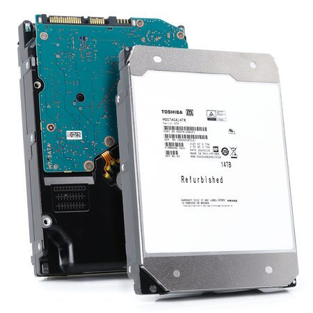 Toshiba MD07ACA MD07ACA14TR 14TB 7.2K RPM SATA 6Gb/s 512e Desktop 3.5in Recertified Hard Drive