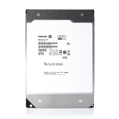 Toshiba MD08 MD08ACA16TR 16TB 7.2K RPM SATA 6Gb/s 512e Desktop 3.5in Recertified Hard Drive