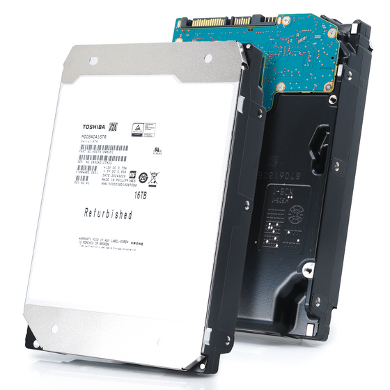 Toshiba MD08 MD08ACA16TR 16TB 7.2K RPM SATA 6Gb/s 512e Desktop 3.5in Recertified Hard Drive