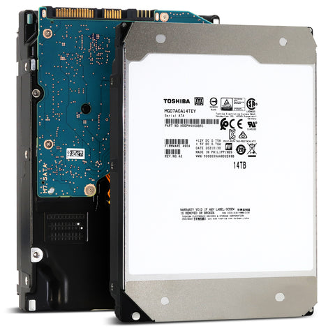 Toshiba MG07 MG07ACA14TEY 14TB 7.2K RPM SATA 6Gb/s 512e SIE 3.5in Recertified Hard Drive