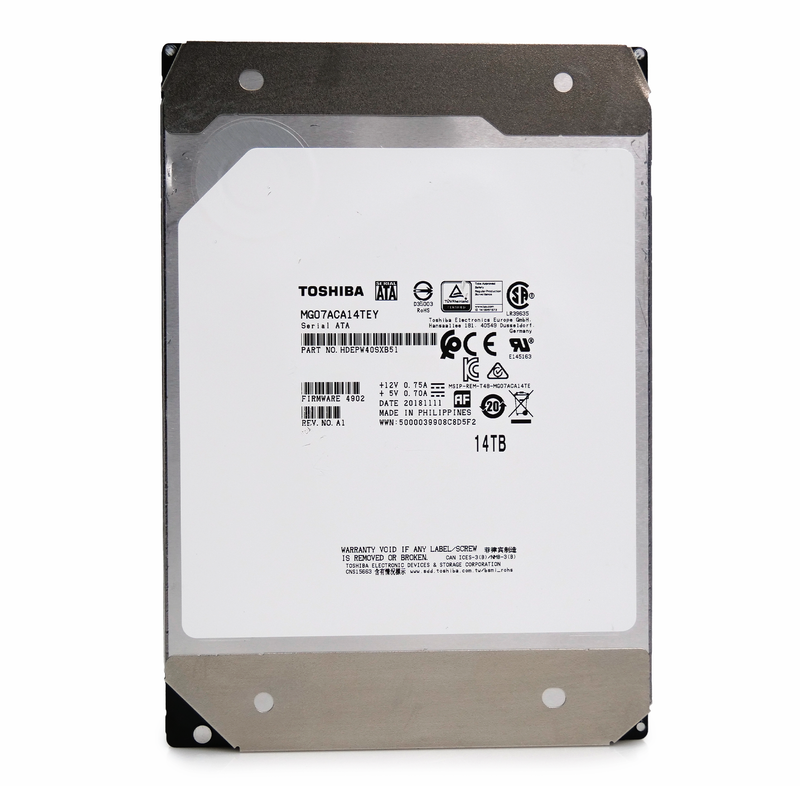 Toshiba MG07 MG07ACA14TEY 14TB 7.2K RPM SATA 6Gb/s 512e SIE 3.5in Refurbished HDD