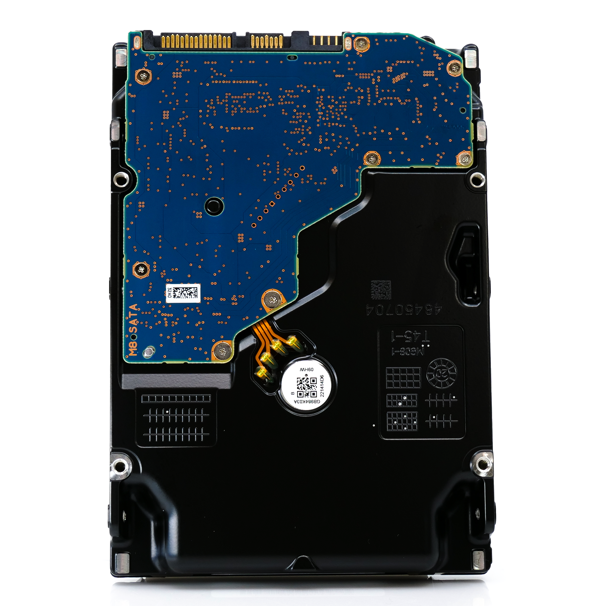 Toshiba MG08 MG08ACP16TE 16TB 7.2K RPM SATA 6Gb/s 512e Enterprise Capacity 3.5in Hard Drive back straight up