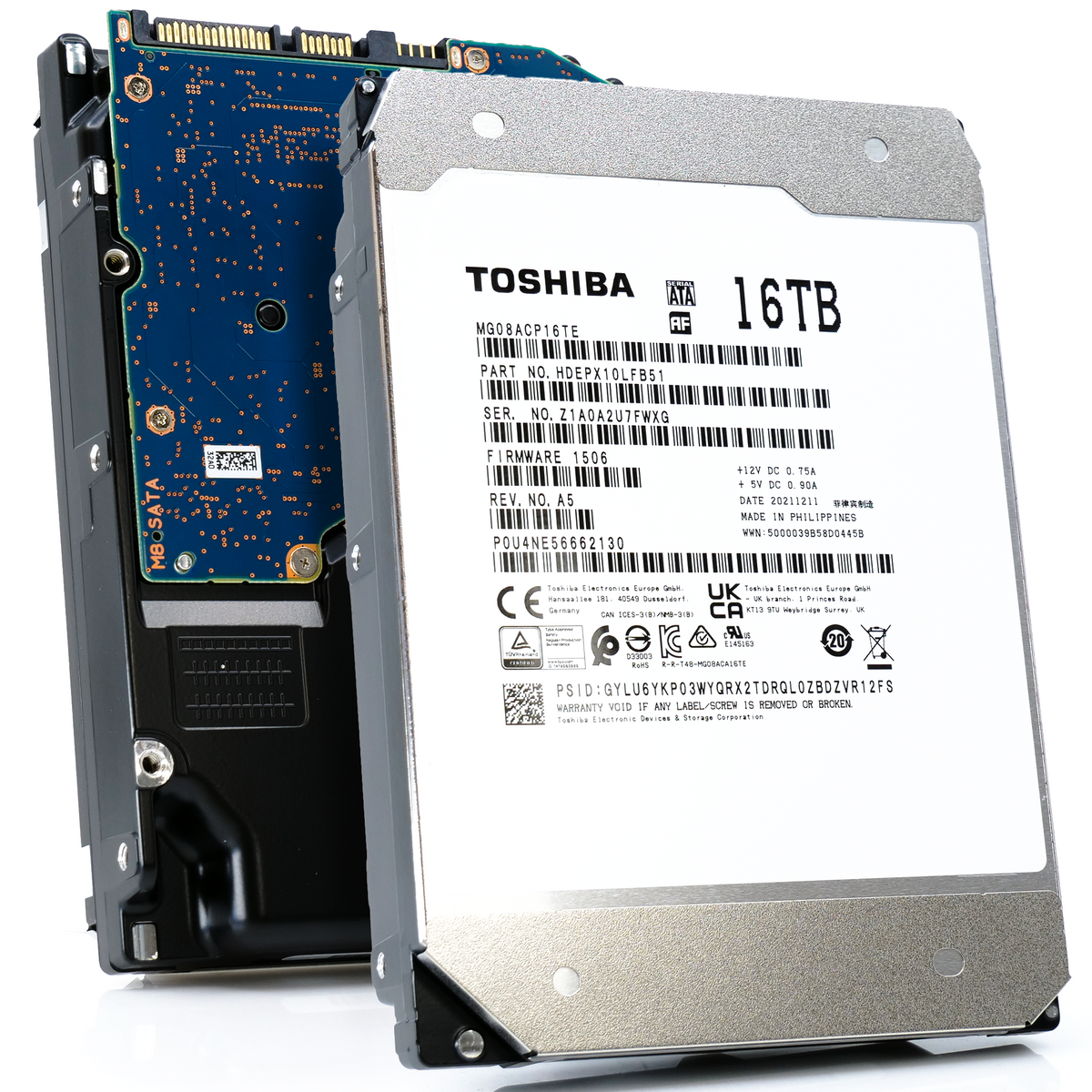 Toshiba MG08 MG08ACP16TE 16TB SATA 3.5