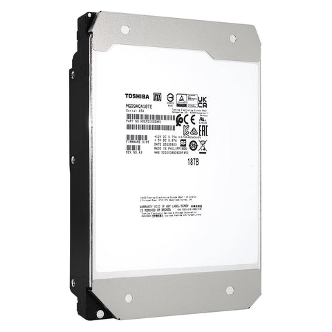 Toshiba MG09 MG09ACA18TE 18TB 7.2K RPM SATA 6Gb/s 512e 3.5in Refurbished HDD