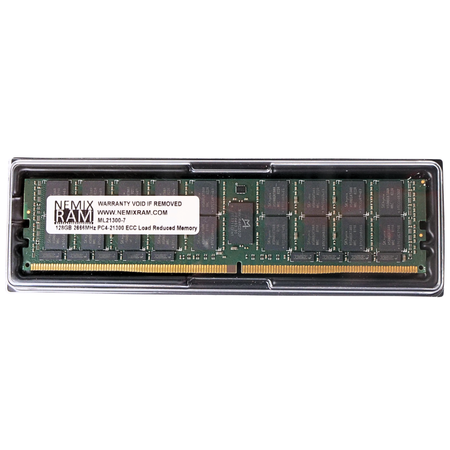 NEMIX RAM ML21300 128GB 8Rx4 DDR4 2666MHz LRDIMM ECC Server RAM (PC4-21300) Seller Refurbished