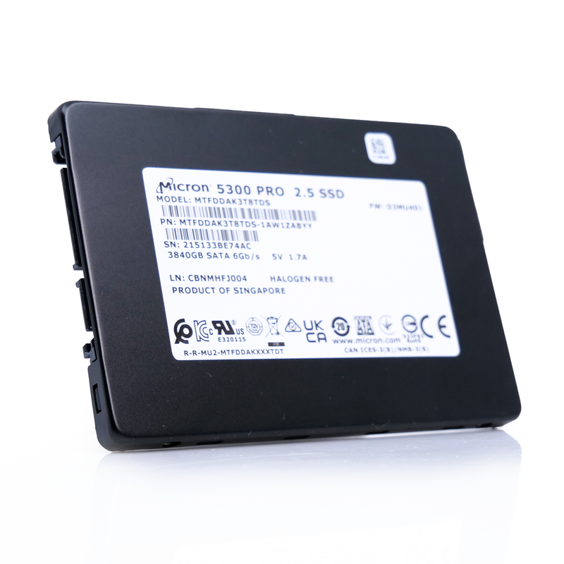 Micron 5300 MTFDDAK3T8TDS-1AW1ZABYY 3.84TB SATA 6Gb/s 2.5" Solid State Drive