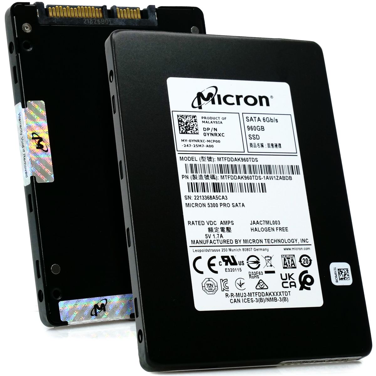 Micron 5300 PRO Series MTFDDAK1T9TDS-1AW1ZABYY 1.92TB 2.5 Inch Non-SED - Foto 3