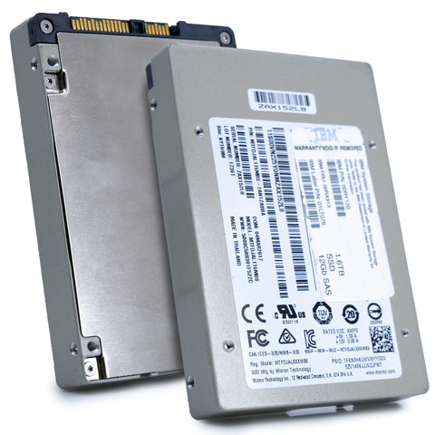 Micron/IBM S650DC MTFDJAL1T6MBS 1.6TB 10 DWPD SAS 12Gb/s MLC 2.5in Recertified Solid State Drive