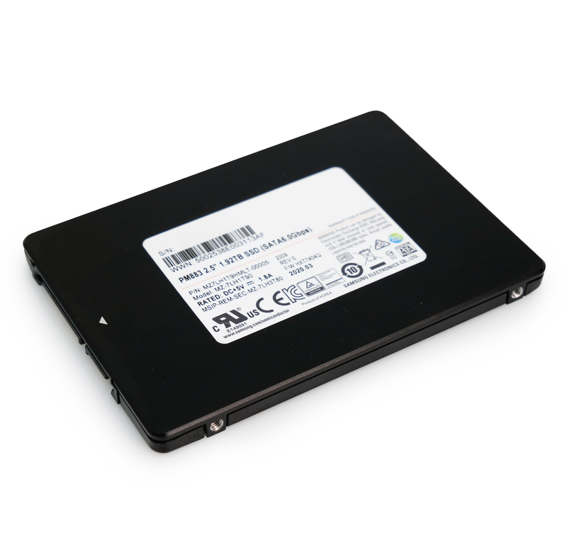 Samsung PM883 MZ7LH1T9HMLT 1.92TB 1.3 DWPD SATA 6Gb/s 3D TLC 2.5in Refurbished SSD