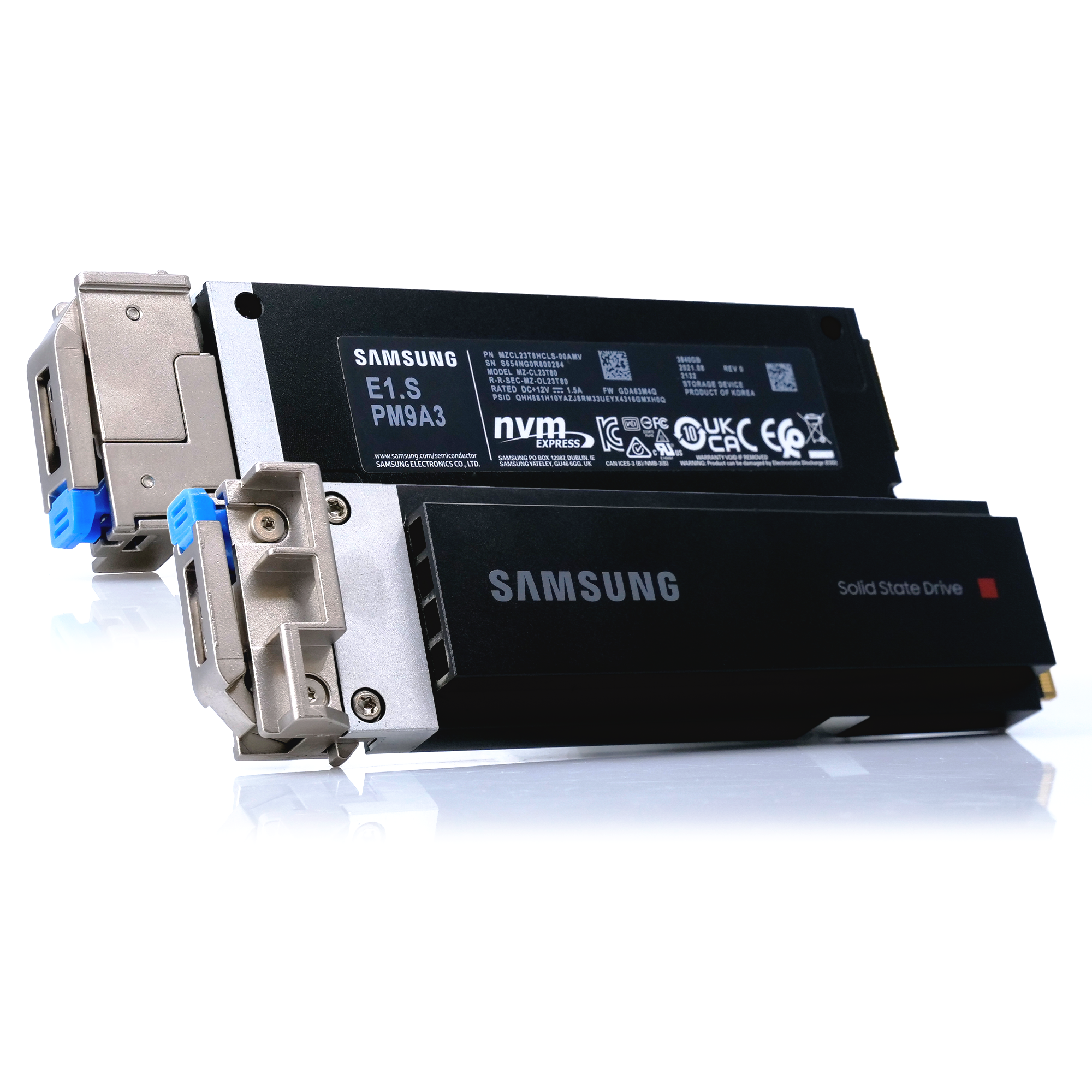 Samsung PM9A3 MZCL23T80 3.84TB PCIe Gen 4.0 x4 8GB/s NVMe E1.S Refurbished SSD