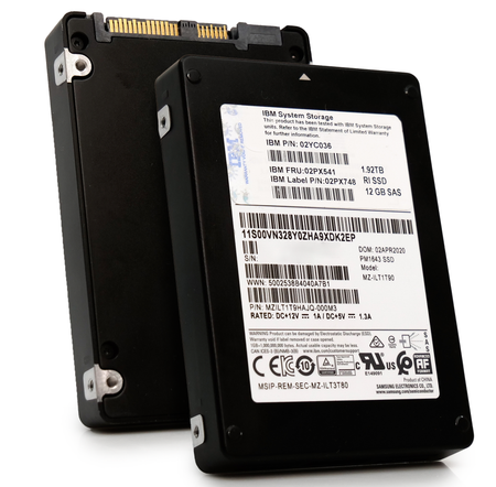 Samsung/IBM PM1643 MZILT1T9HAJQ 1.92TB 1 DWPD SAS-3 12Gb/s V-NAND 2.5in Solid State Drive