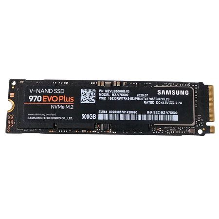 Samsung 970 EVO Plus MZVLB500HBJQ 500GB PCIe Gen 3.0 x4 4GB/s MLC NVMe M.2 2280 Refurbished SSD