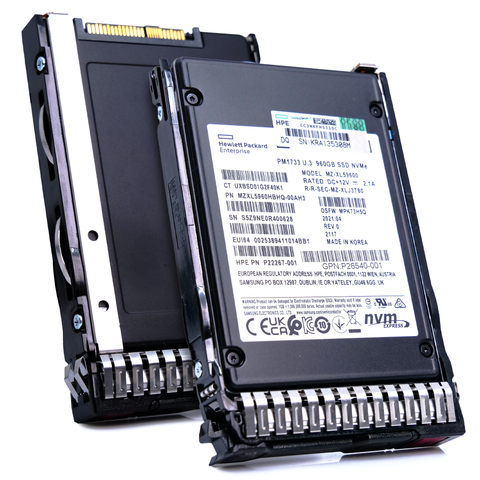 HP Generation 10 MZXL5960HBHQ P26540-001 960GB 1 DWPD U.3 V-NAND 2.5in Recertified Solid State Drive