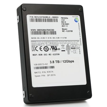 Samsung PM1633a MZILS3T8HMLH 3.84TB SAS 12Gb/s 2.5" SSD, 6 of 8