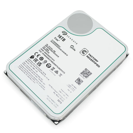 Seagate Exos X16 ST16000NM002C 16TB 7.2K RPM SATA 6Gb/s 512e 3.5in Recertified Hard Drive
