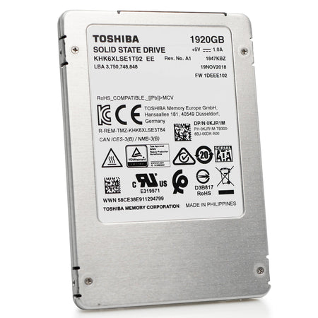 Dell/Toshiba HK6-DC KHK6XLSE1T92 1.92TB SATA 6Gb/s 3D TLC 2.5in Refurbished SSD