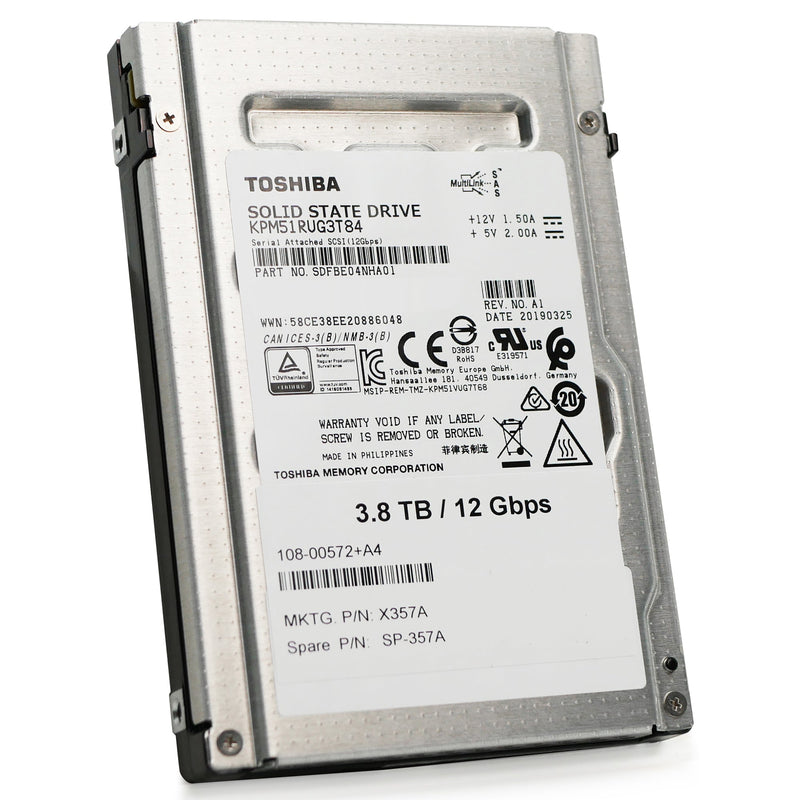 Toshiba KPM51RUG3T84 3.84TB SAS 12Gb/s 2.5" SSD