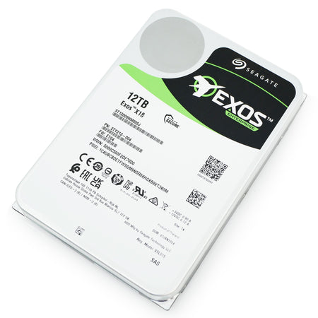 Seagate Exos X18 ST12000NM005J 12TB 7.2K RPM SAS 12Gb/s 512e 3.5in Hard Drive