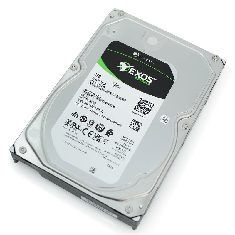 Seagate Exos 7E10 ST4000NM000B 4TB 7.2K RPM SATA 6Gb/s 512n 3.5in Hard Drive