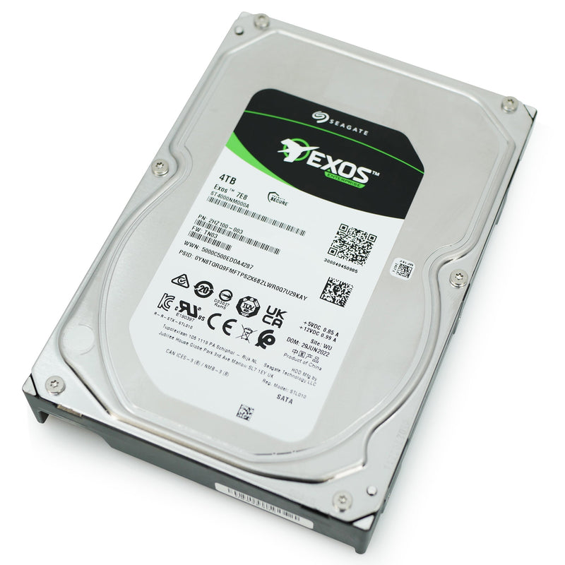 Seagate Exos 7E8 ST4000NM000A 4TB 7.2K RPM SATA 6Gb/s 512n 3.5in Hard Drive