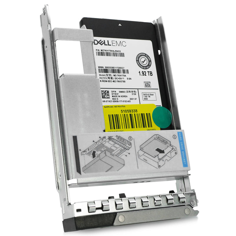 Dell G14 071K37 1.92TB 3 DWPD SATA 6Gb/s MLC Hybrid 3.5in Refurbished SSD