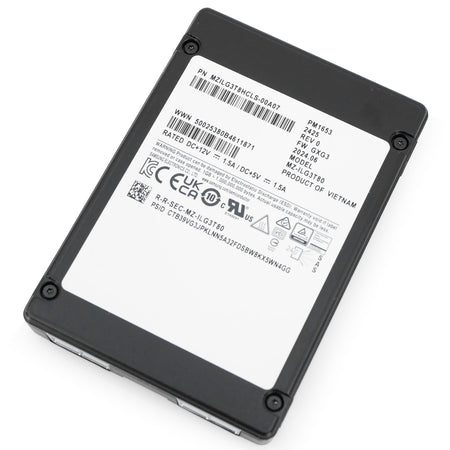 Samsung PM1653 MZILG3T8HCLS 3.84TB 1 DWPD SAS-4 24 Gb/s 3D TLC 2.5in Refurbished SSD