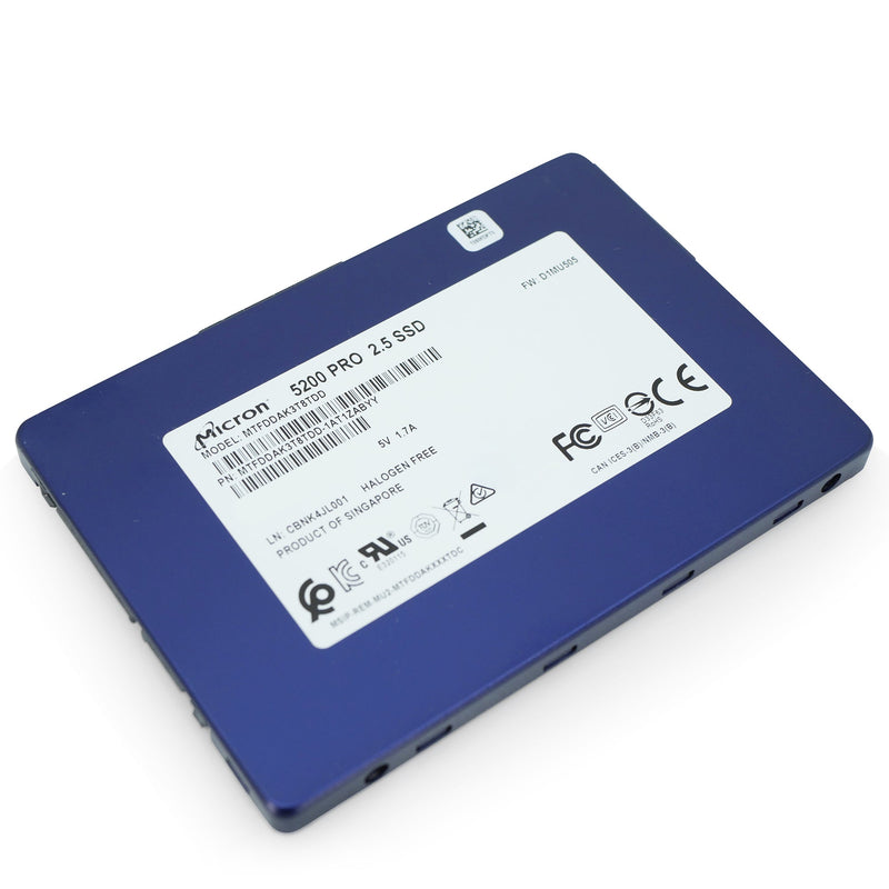 Micron 5200 Pro MTFDDAK3T8TDD 3.84TB SATA 6Gb/s 3D TLC 2.5in Refurbished SSD