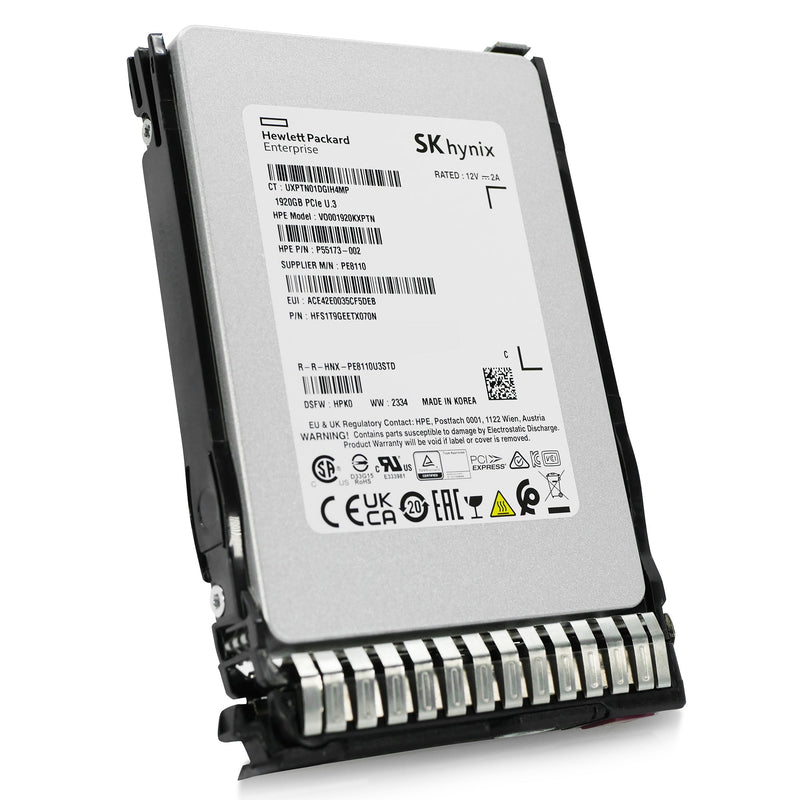 HP Generation 8 VO001920KXPTN P55173-002 1.92TB 1 DWPD PCIe Gen 4.0 x4 8GB/s 4D V6 TLC U.3 NVMe 2.5in Solid State Drive