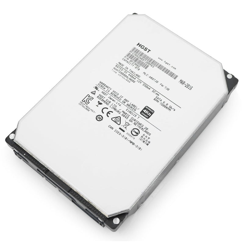 HGST Ultrastar He8 HUH728080ALN600 0F23662 8TB 7.2K RPM SATA 6Gb/s 128MB 4Kn 3.5" HDD