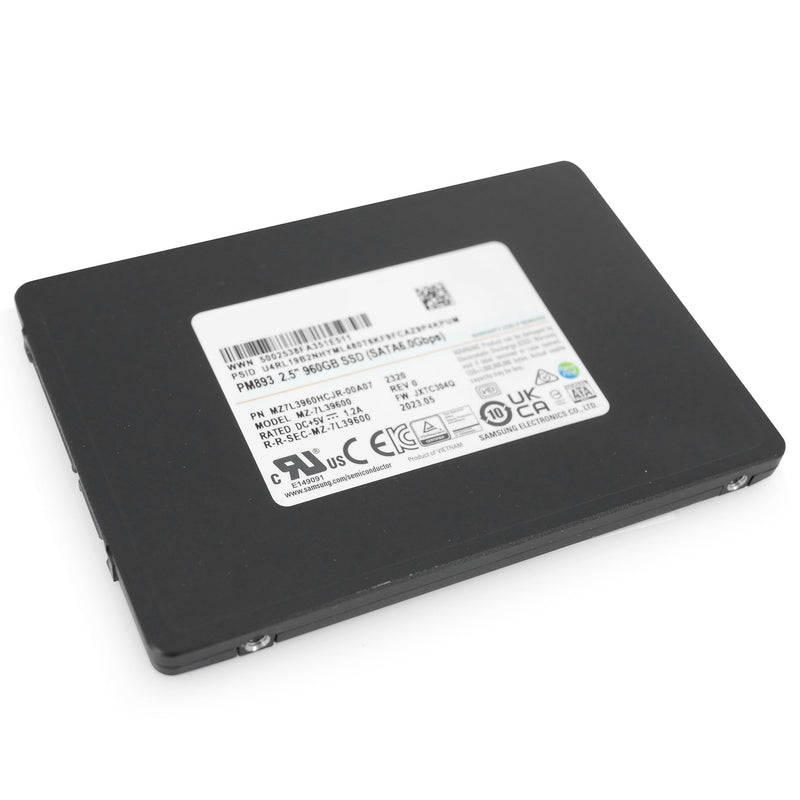 Samsung PM893 MZ-7L39600 MZ7L3960HCJR-00A07 960GB SATA 6Gb/s 2.5in Refurbished SSD