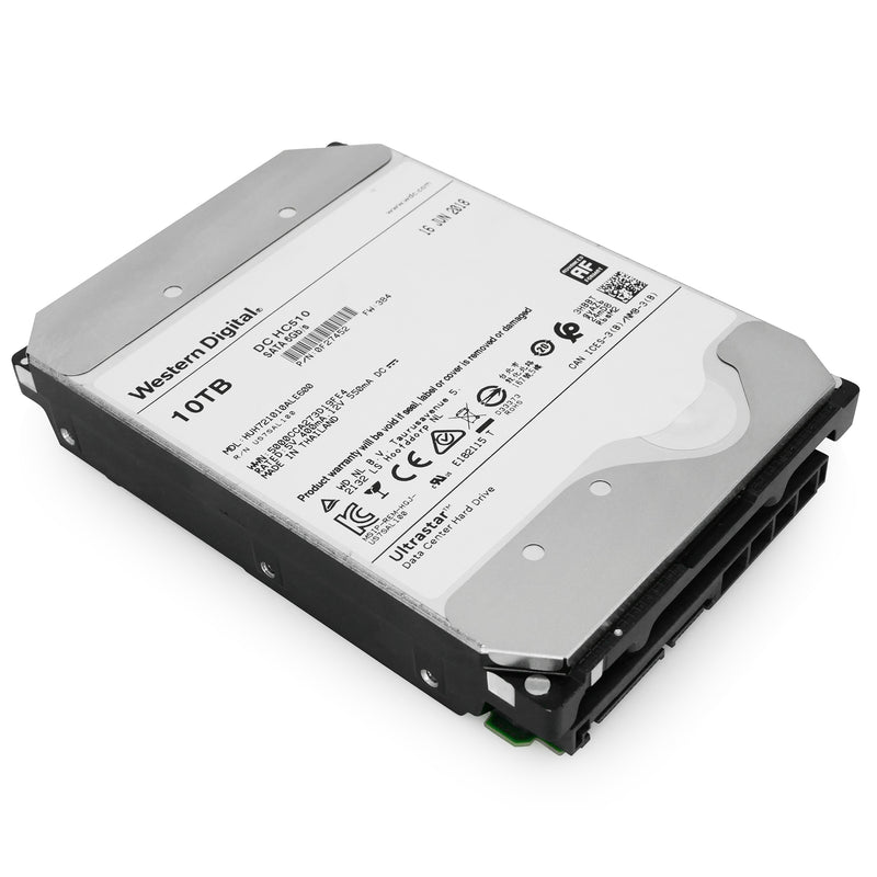Western Digital Ultrastar DC HC510 HUH721010ALE600 0F27452 10TB 7.2K RPM SATA 6Gb/s 512e 256MB 3.5" ISE Power Disable Pin HDD